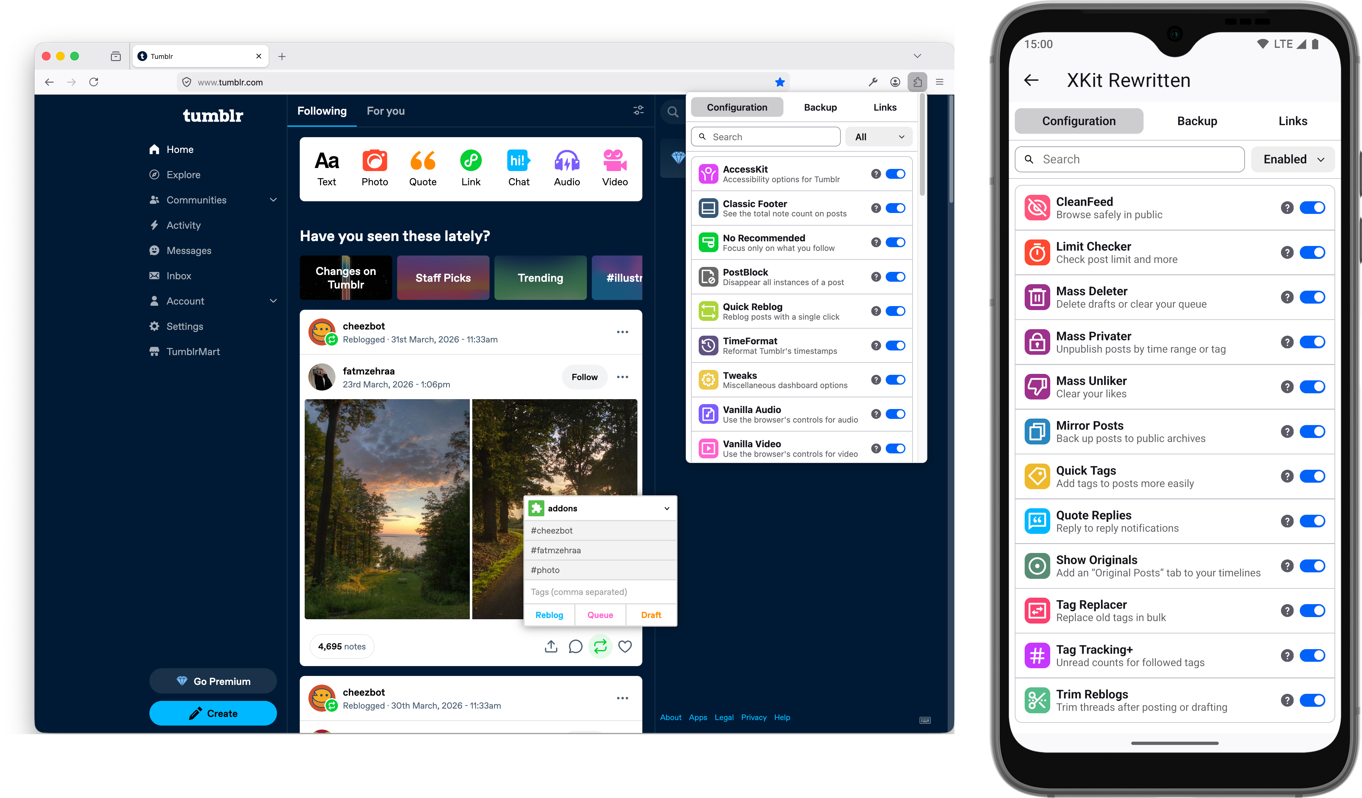 Xkit brand asset featured on github.com