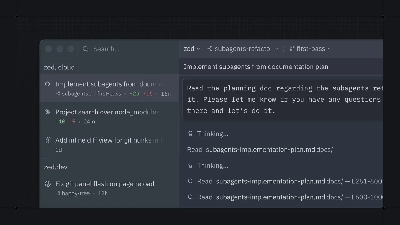 Zed brand asset featured on zed.dev