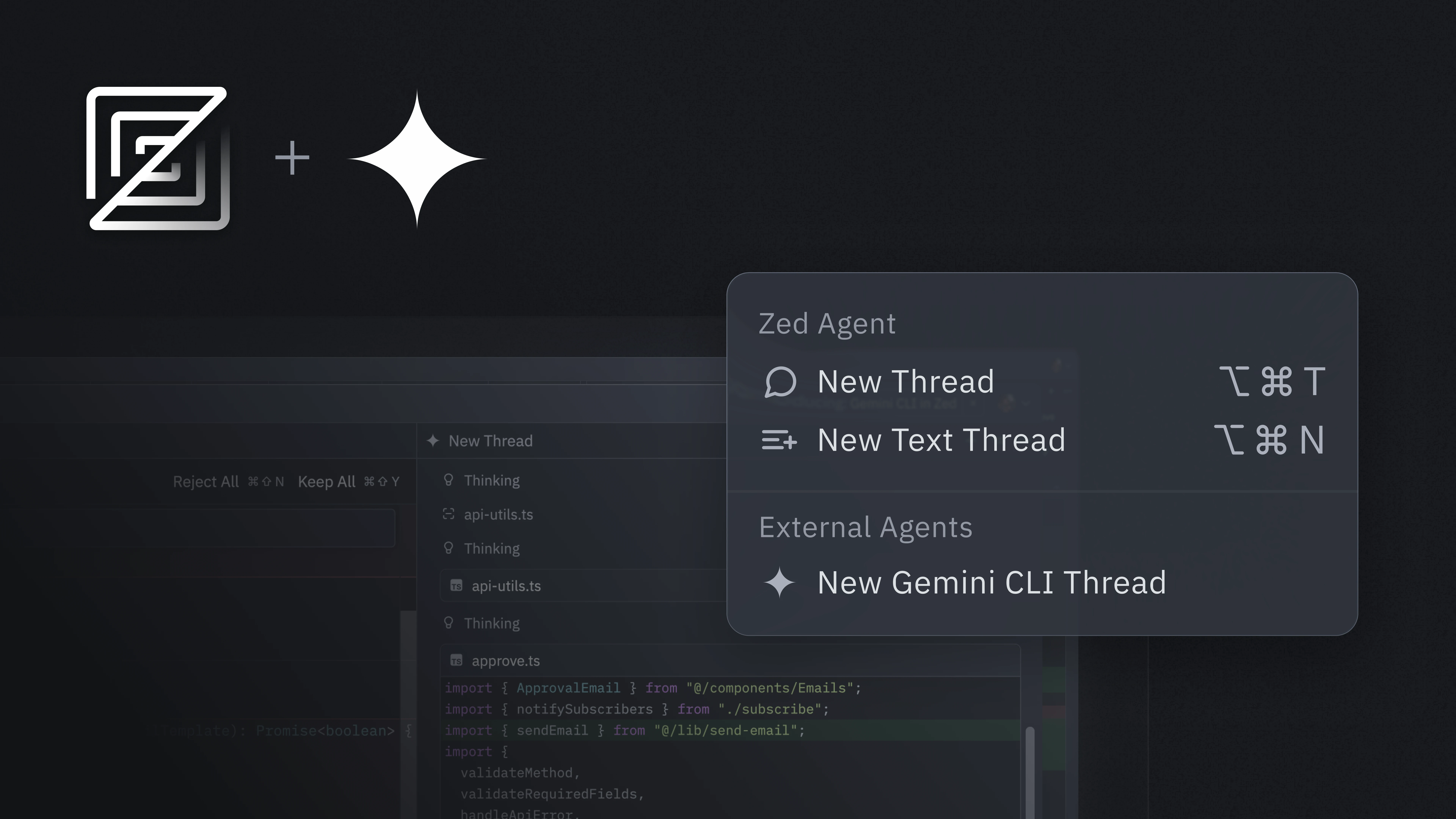 Zed brand asset featured on zed.dev