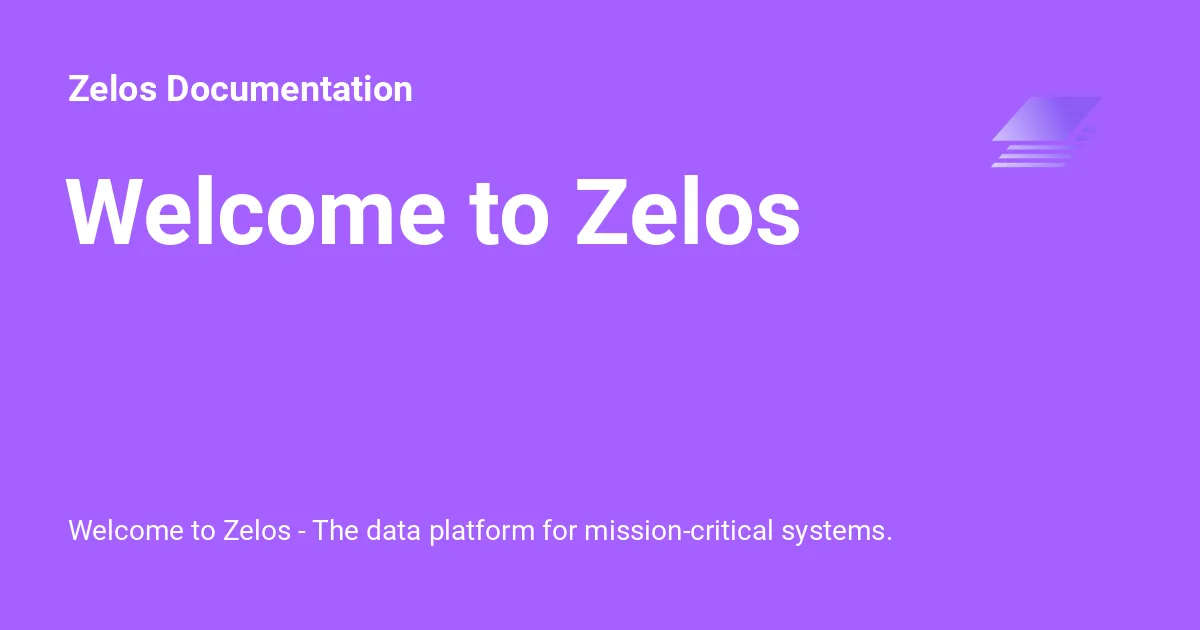 Zelos Cloud brand asset featured on docs.zeloscloud.io