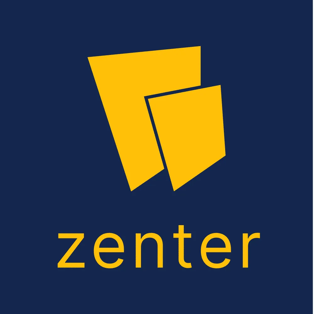 Zenter brand asset featured on crunchbase.com