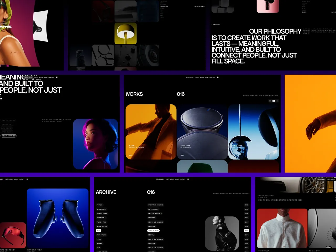 Zeroframe brand asset featured on framer.com