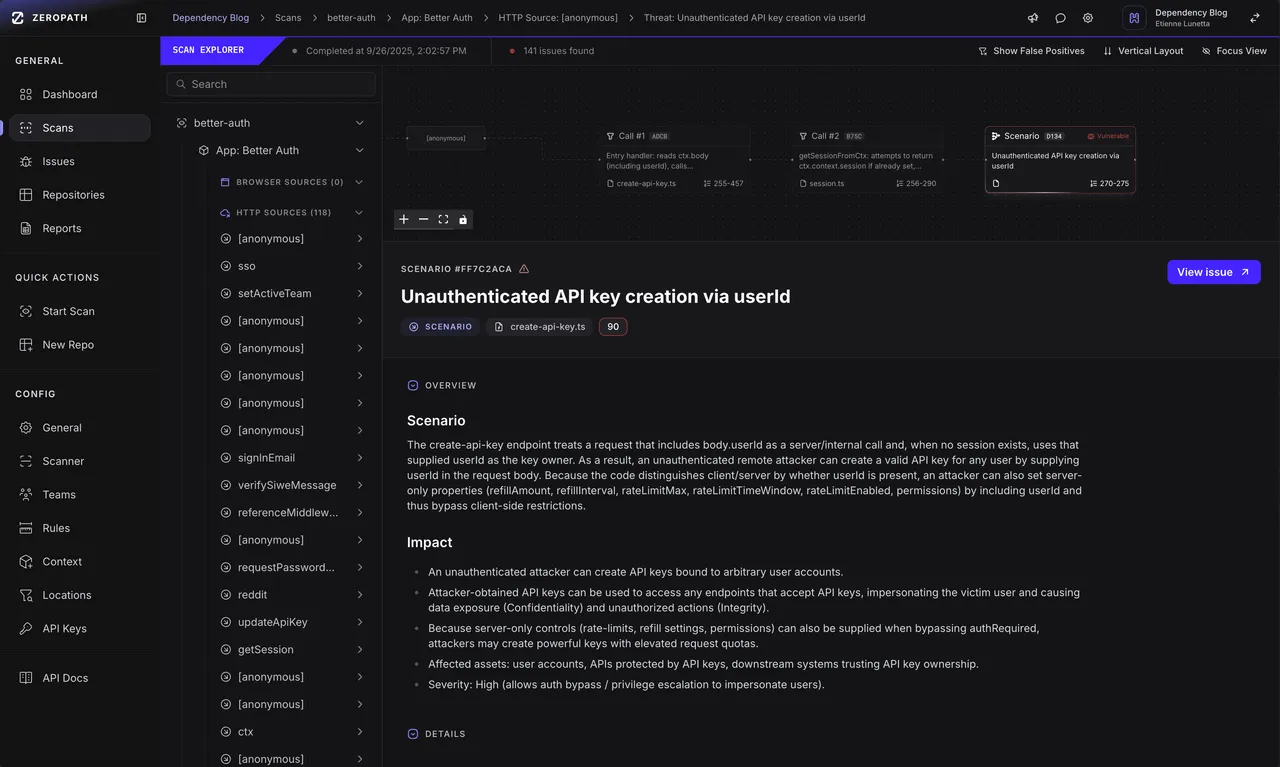 ZeroPath brand asset featured on zeropath.com
