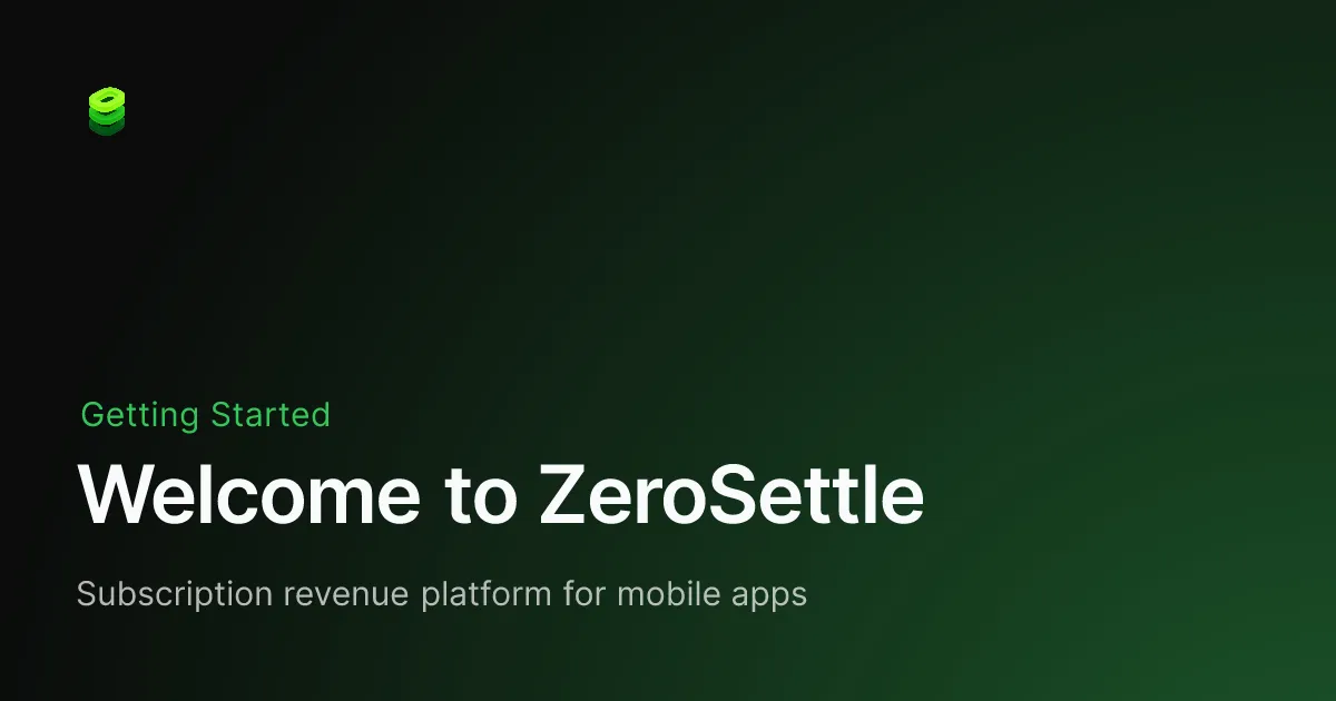 ZeroSettle brand asset featured on docs.zerosettle.io