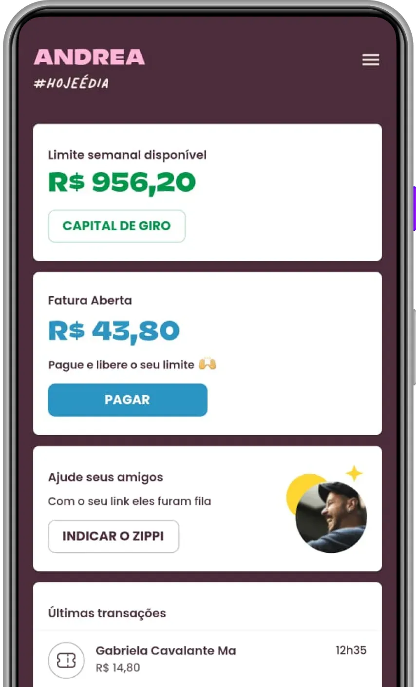 Zippi brand asset featured on zippi.com.br
