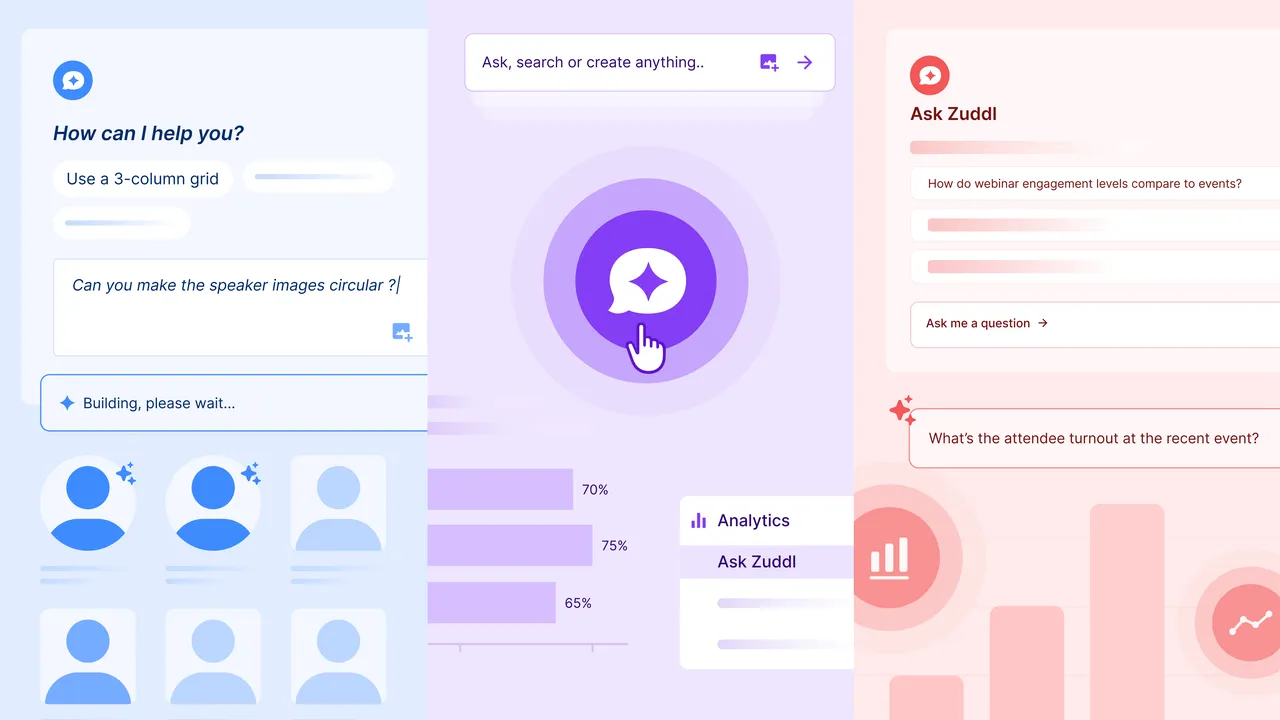 Zuddl brand asset featured on zuddl.com